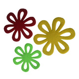 Maxbell 6pcs Flower Dining Table Pot Mat Trivet Easter Christmas Party Décor