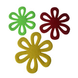 Maxbell 6pcs Flower Dining Table Pot Mat Trivet Easter Christmas Party Décor