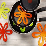 Maxbell 6pcs Flower Dining Table Pot Mat Trivet Easter Christmas Party Décor