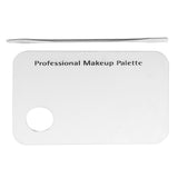Maxbell New Acrylic Makeup Nail Art Cosmetic Foundation Mixing Palette Stainless Steel Spatula Tools