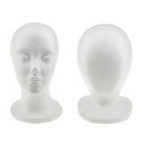 Maxbell Foam Female Mannequin Head Wigs Hat Glasses Shop Display Stand Holder