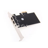 Maxbell PCIE PCI-E Firewire IEEE 1394 2+1 3Port Controller Card for Desktop Computer