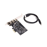 Maxbell PCIE PCI-E Firewire IEEE 1394 2+1 3Port Controller Card for Desktop Computer