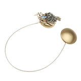 Maxbell Novelty Magnetic Curtain Tieback Chain Buckle Drape Blind Sheer Curtain Holdback Clip in Owl Shape, Bronze