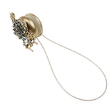 Maxbell Novelty Magnetic Curtain Tieback Chain Buckle Drape Blind Sheer Curtain Holdback Clip in Owl Shape, Bronze