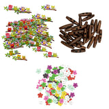 Maxbell 100 Pieces Owl Shape 2-holes Wooden Buttons for Scrapbooking Decoration Kids Toys Crafts 40mm