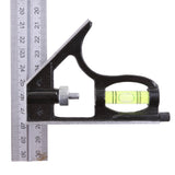 Maxbell 300mm(12'') Adjustable Engineers Combination Try Square Set Right Angle Ruler