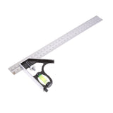 Maxbell 300mm(12'') Adjustable Engineers Combination Try Square Set Right Angle Ruler