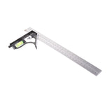 Maxbell 300mm(12'') Adjustable Engineers Combination Try Square Set Right Angle Ruler