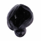 Maxbell Funny Old Lady Grandma Silver Gray Short Bun Wig Party Cosplay Fancy Dress