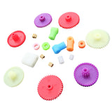 Maxbell Set Assorted 0.4 Modulus Colorful Hand DIY Toy Plastic Gear Kit