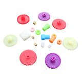 Maxbell Set Assorted 0.4 Modulus Colorful Hand DIY Toy Plastic Gear Kit