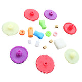 Maxbell Set Assorted 0.4 Modulus Colorful Hand DIY Toy Plastic Gear Kit