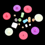 Maxbell Set Assorted 0.4 Modulus Colorful Hand DIY Toy Plastic Gear Kit