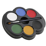 Maxbell 6 Colors Face Body Paint Palette Fun Halloween Fancy Painting Make Up Kit Set for Kids