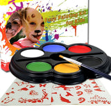 Maxbell 6 Colors Face Body Paint Palette Fun Halloween Fancy Painting Make Up Kit Set for Kids