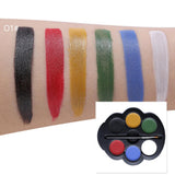 Maxbell 6 Colors Face Body Paint Palette Fun Halloween Fancy Painting Make Up Kit Set for Kids