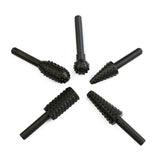 Maxbell 5 Pieces Rotary Router Bits Burr Milling Cutter Shaft Tool Accessories universal