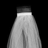Maxbell 2 Layer Wedding Veil with Comb and Bride to be Satin Sash Party Decoration