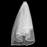 Maxbell 2 Layer Wedding Veil with Comb and Bride to be Satin Sash Party Decoration