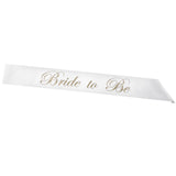 Maxbell 2 Layer Wedding Veil with Comb and Bride to be Satin Sash Party Decoration