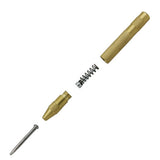 Maxbell 130mm Length Automatic Centre Punch Brass Barrel Spring Loaded Heavy Duty