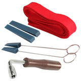 Maxbell Professional Piano Tuning Kits Set 1 Hammer & 1 Temperament Strip & 4 Mutes for Piano Mantianance