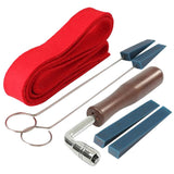 Maxbell Professional Piano Tuning Kits Set 1 Hammer & 1 Temperament Strip & 4 Mutes for Piano Mantianance
