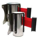 Maxbell 5m Heavy Duty Retractable Crowd Control Barrier Ribbon QUEUE Belts Red
