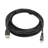 Maxbell 5m/16FT 2.0 USB Cable Type A to Mini B Male to Male 5 PIN Black