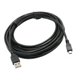 Maxbell 5m/16FT 2.0 USB Cable Type A to Mini B Male to Male 5 PIN Black