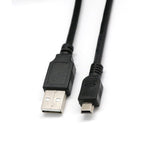 Maxbell 5m/16FT 2.0 USB Cable Type A to Mini B Male to Male 5 PIN Black