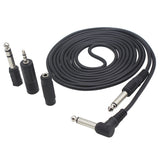 Maxbell 10ft Amplifier AMP Audio Cable with 3 Connectors for Guitar Replacemment Parts