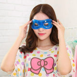 Maxbell Sleep Eye Mask Hot Cool Men Women Gel Sleeping Mask Light Block Blue