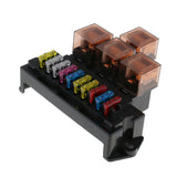 Maxbell Car Fuse Box 80A 5-Pin Relay Socket Base Holder Auto Interior Engine Parts