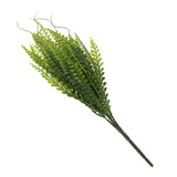 Maxbell Green Artificial Plastic Plant 5 Branches Rohdea Grass Home Wedding Decor