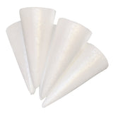 Maxbell 5 Pieces Unfinished Blank DIY Christmas Tree Cone Shape Styrofoam Foam for Modeling Craft DIY 150mm