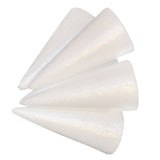 Maxbell 5 Pieces Unfinished Blank DIY Christmas Tree Cone Shape Styrofoam Foam for Modeling Craft DIY 150mm