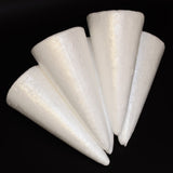 Maxbell 5 Pieces Unfinished Blank DIY Christmas Tree Cone Shape Styrofoam Foam for Modeling Craft DIY 150mm