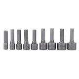 Maxbell 9 Hex Bit Socket Set 1/4 Drive - 5mm, 6mm, 7mm, 8mm, 9mm, 10mm, 11mm, 12mm, 13mm