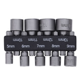 Maxbell 9 Hex Bit Socket Set 1/4 Drive - 5mm, 6mm, 7mm, 8mm, 9mm, 10mm, 11mm, 12mm, 13mm