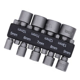 Maxbell 9 Hex Bit Socket Set 1/4 Drive - 5mm, 6mm, 7mm, 8mm, 9mm, 10mm, 11mm, 12mm, 13mm