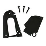 Maxbell Black Truss Rod Cover Plate with Screws for 3 Hole Electric Guitar Parts Accessories