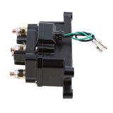 Maxbell Universal 12V Solenoid Relay Contactor Winch Rocker Switch Thumb & 6 Connector Caps ATV