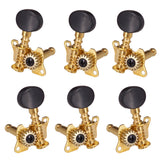 Maxbell 3R3L Machine Heads String Tuning Pegs Tuners Oval Button for Acoustic Guitar Parts