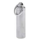 Maxbell Outdoor Survival Waterproof Pill Bottle Container,56mm Stainless Steel  Dry Storage Box Airtight Case Camping