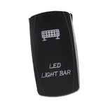 Maxbell Universal 12-24V LED Light Bar Rocker Switch Push Button On Off Control