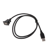 Maxbell High Quality Car USB2.0 Extension Flush Mount Cable Dashboard Kit Square 1m