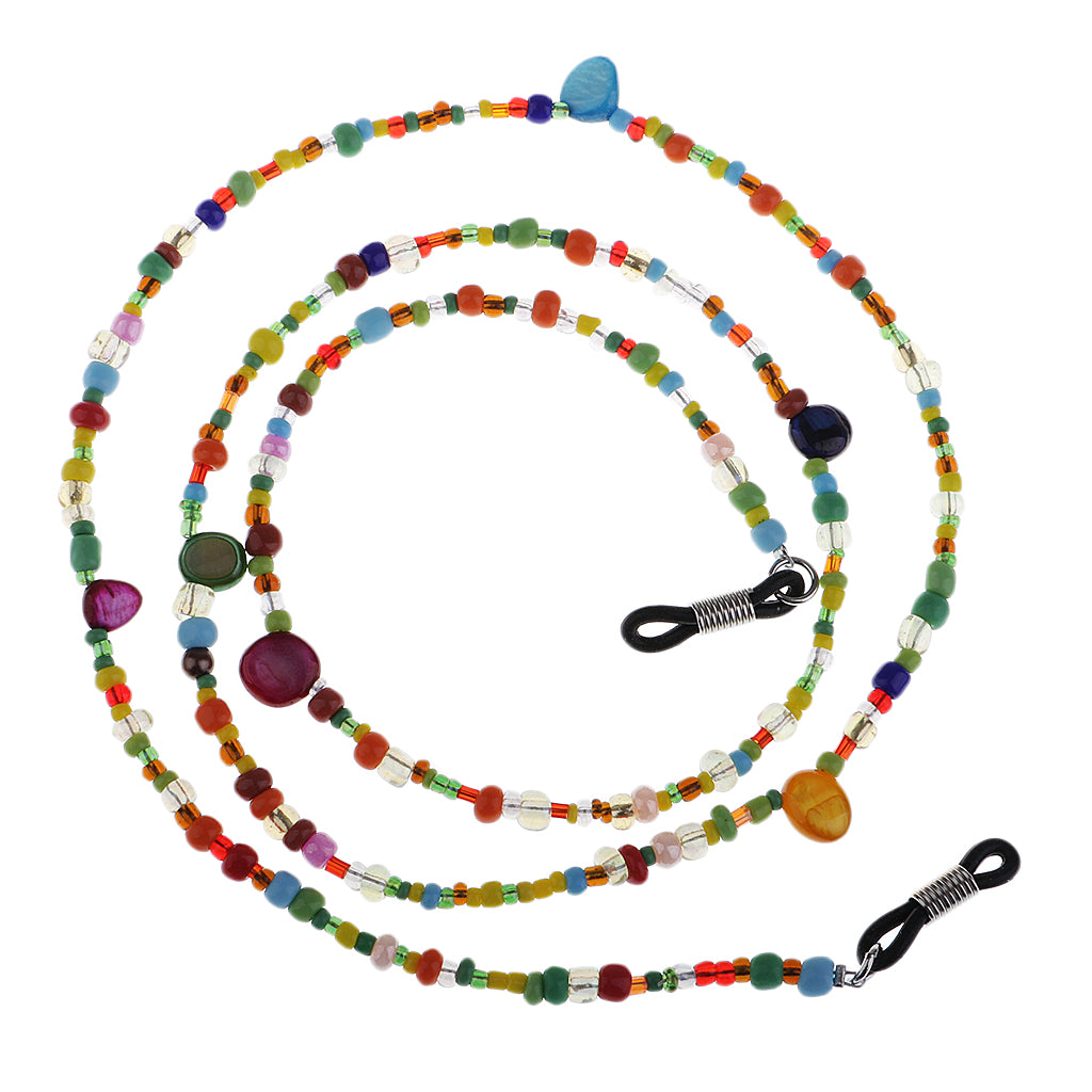 Maxbell Colorful Acrylic Eyeglass Sunglasses Holder Necklace Cord Chain Strap