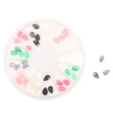 Maxbell 3D Nail Art DIY Glitter Decoration Stickers Chinastone Water Drop Shaped